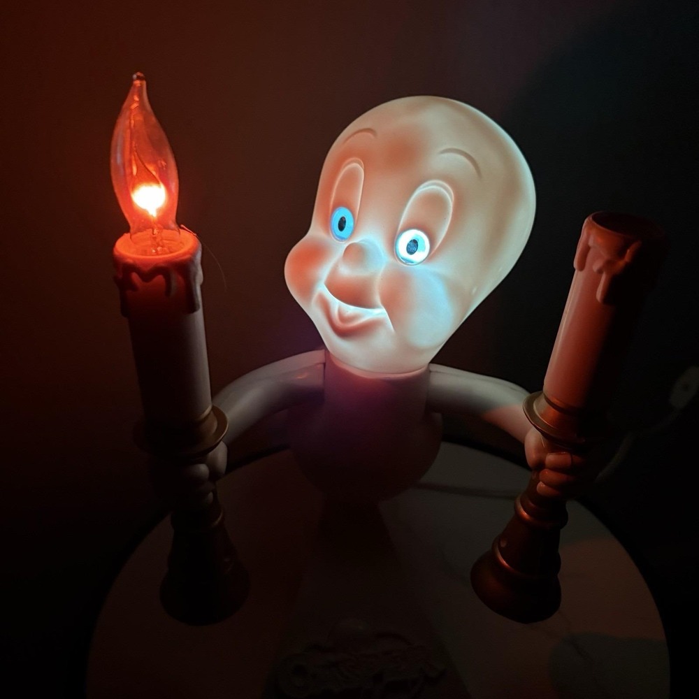 Vintage 1996 Trendmasters Casper Haunted Candelabra Light Up Works